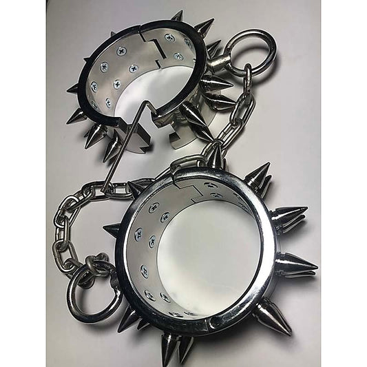 Unisex Spiked Leg Irons by Hell's Couture