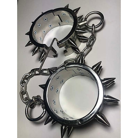 Unisex Spiked Leg Irons by Hell's Couture