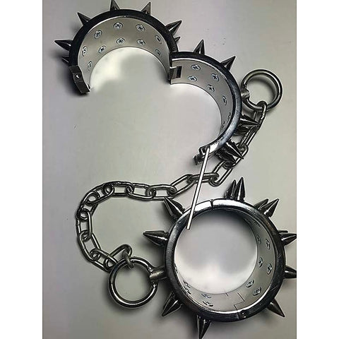Unisex Spiked Leg Irons by Hell's Couture