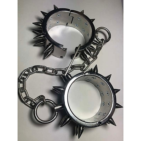 Unisex Spiked Leg Irons by Hell's Couture