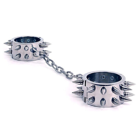 Spiked Metal Restraints by Hell's Couture
