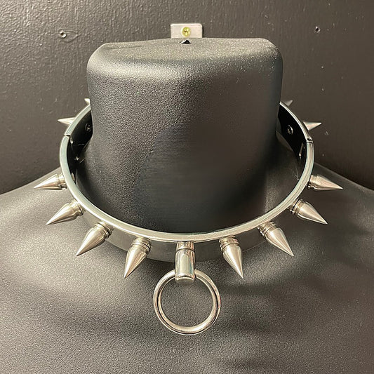 Spiked Metal BDSM Collar by Hell's Couture