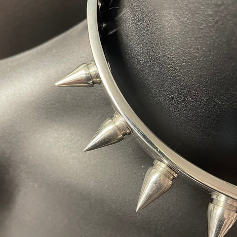 Spiked Metal BDSM Collar by Hell's Couture