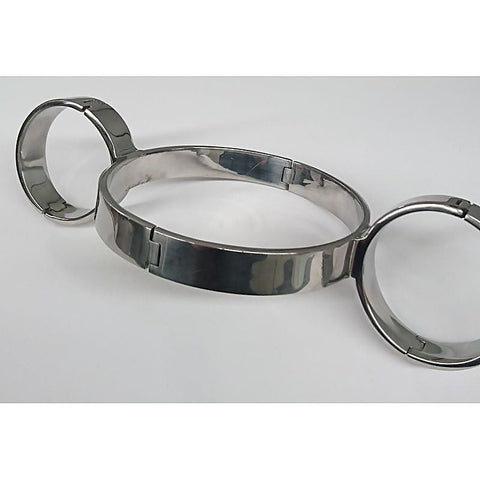 Steel Slave Collar & Cuffs by Hell's Couture