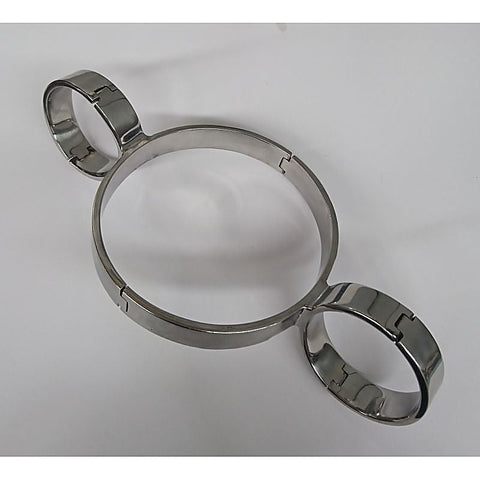 Steel Slave Collar & Cuffs by Hell's Couture