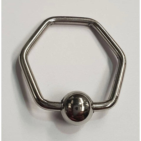 Damnit Hexagonal Glans Ring by Hell's Couture