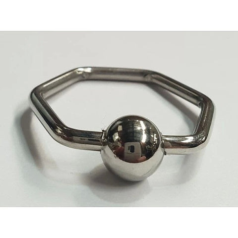 Damnit Hexagonal Glans Ring by Hell's Couture