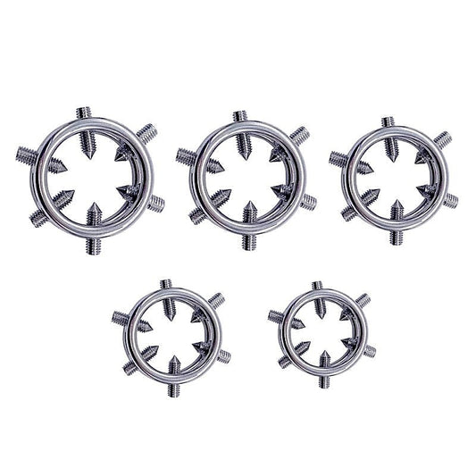 Metal 6 Spiked Cock Ring by BDStyle