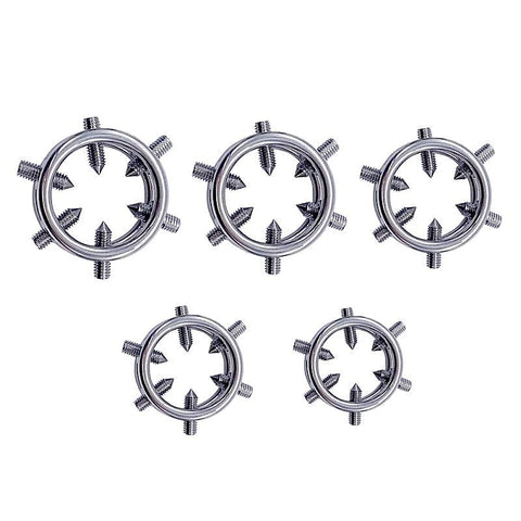 Metal 6 Spiked Cock Ring by BDStyle