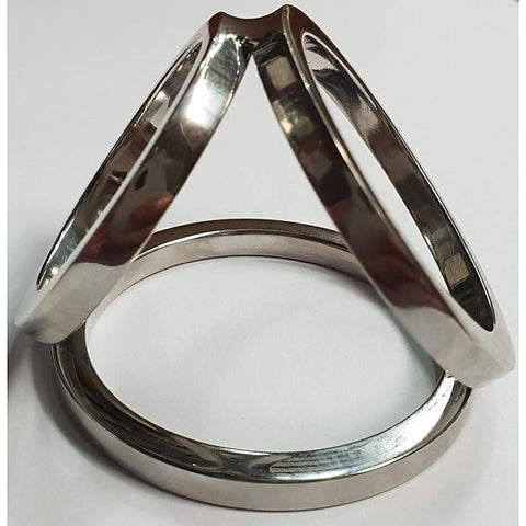 Triple Cock and Ball Ring by Hell's Couture