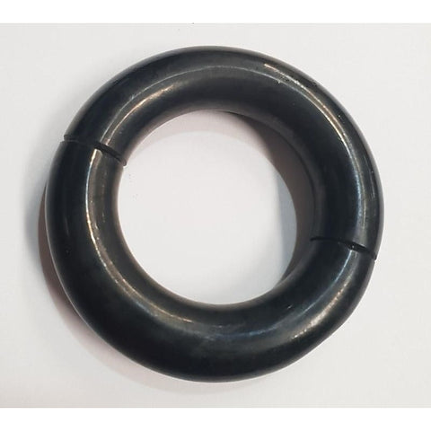 Oval Ball Stretcher Black Metal by Hell's Couture