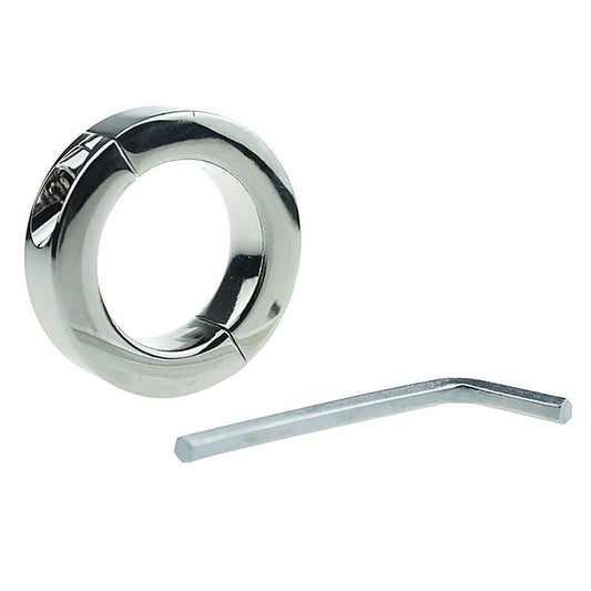 Loopy Smooth Steel Cock Ring by Hell's Couture