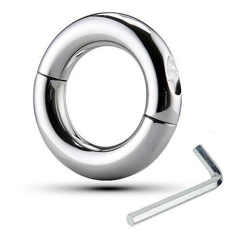 Loopy Smooth Steel Cock Ring by Hell's Couture