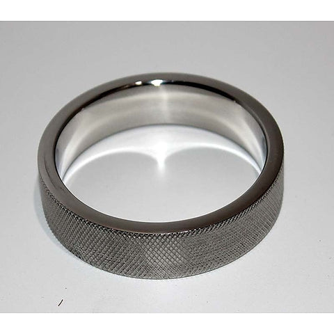 Knurled Steel Cock Ring by Hell's Couture