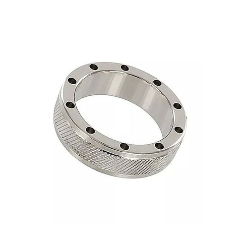 Cool & Knurl Steel Cock Ring by Hell's Couture