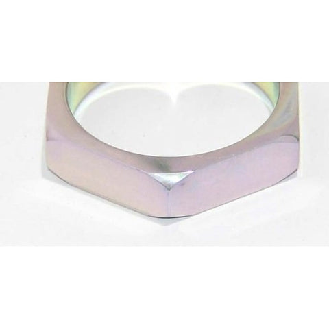 Aluminium Hexagonal Cock Ring by Hell's Couture
