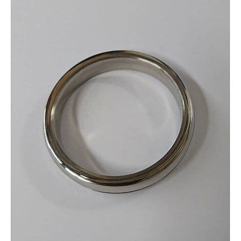Donut Steel Cock Ring Grooved by Hell's Couture