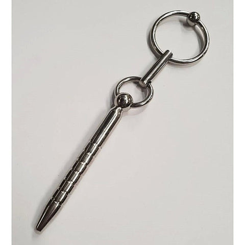 Stake Out Penis Plug with Glans Ring by Hell's Couture