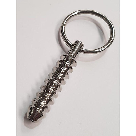 Cork Screw Cum Thru Penis Plug by Hell's Couture