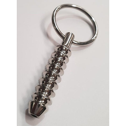 Cork Screw Cum Thru Penis Plug by Hell's Couture