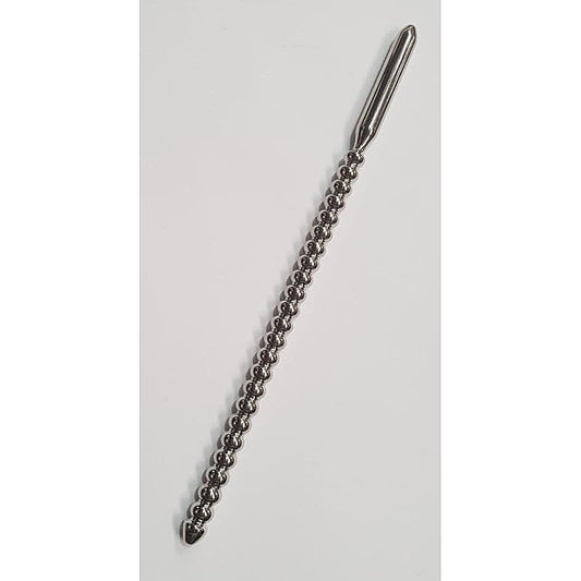 Duke Ribbed Steel Urethral Sound by Hell's Couture