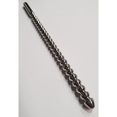 Duke Ribbed Steel Urethral Sound by Hell's Couture