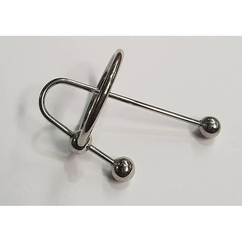 JustSteel Urethra Clip with Glans Ring by Hell's Couture