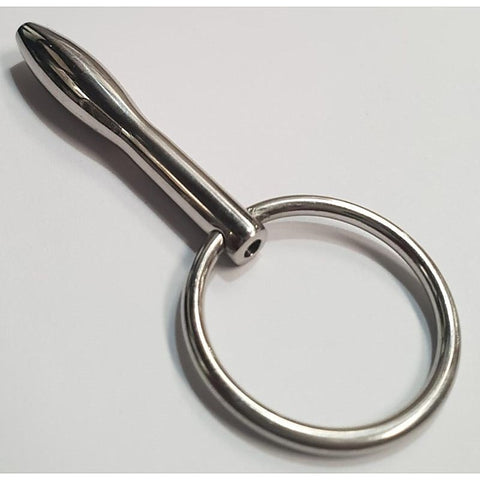 Penis Plug Cum Thru with Ring by Hell's Couture