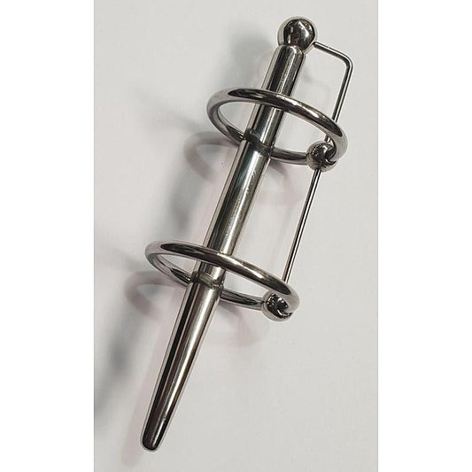 Prince Albert Plug & Dual Glans Cock Ring by Hell's Couture