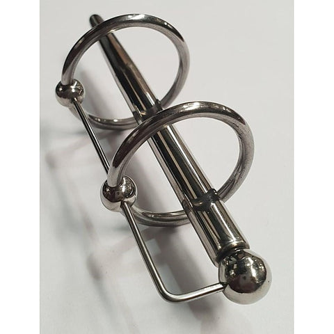 Prince Albert Plug & Dual Glans Cock Ring by Hell's Couture