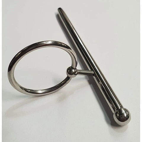 Prince Albert Penis Plug With Ball by Hell's Couture