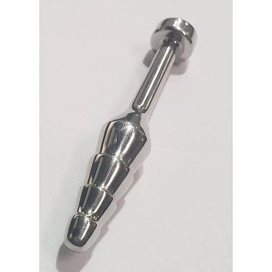 Sex Ribbed and Tapered Penis Plug by Hell's Couture