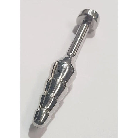 Sex Ribbed and Tapered Penis Plug by Hell's Couture