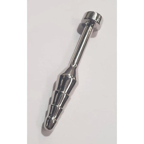 Sex Ribbed and Tapered Penis Plug by Hell's Couture