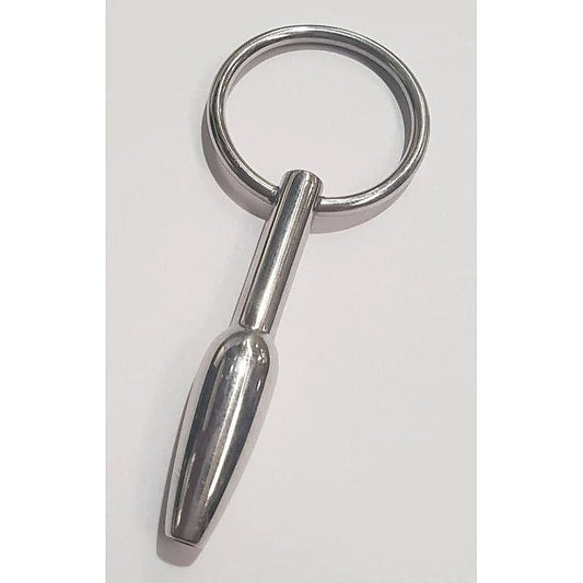 Steel Pleasures Penis Plug Olive Cum Thru with Ring