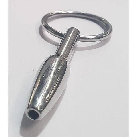 Steel Pleasures Penis Plug Olive Cum Thru with Ring