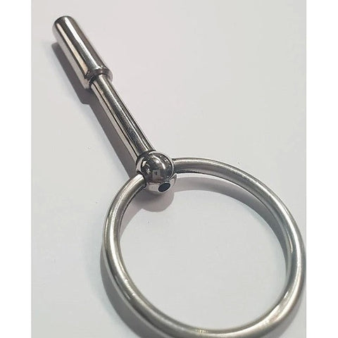 UTube Slender Two Stage Penis Plug with Cock Ring