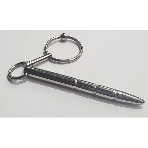 Xtube Steel Ribbed Penis Plug Wand by Hell's Couture