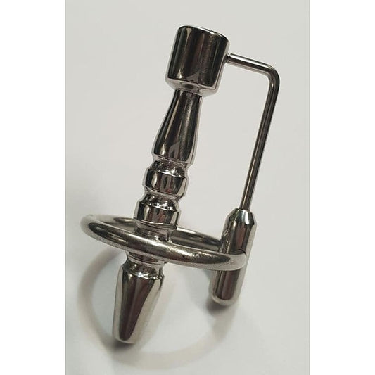 Apollo Hollow Cock Plug Ribbed With Glans Ring