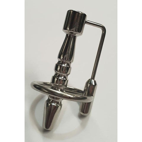 Apollo Hollow Cock Plug Ribbed With Glans Ring