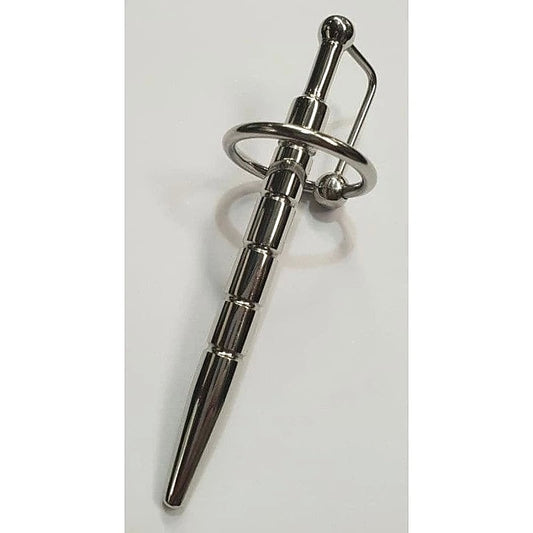 Desire Ribbed Penis Plug With Glans Ring by Hell's Couture