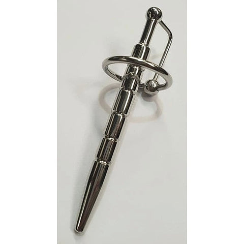 Desire Ribbed Penis Plug With Glans Ring by Hell's Couture