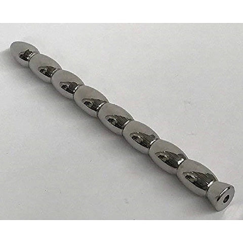 Rippled Post Hollow Penis Plug by Hell's Couture