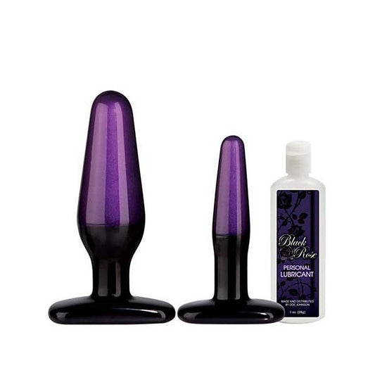 Black Rose Stems of Seduction Butt Plug by Doc Johnson