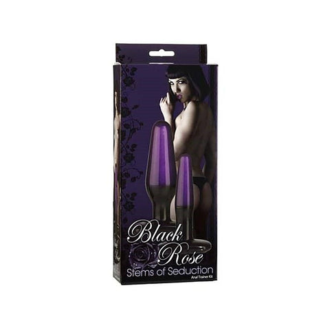 Black Rose Stems of Seduction Butt Plug by Doc Johnson