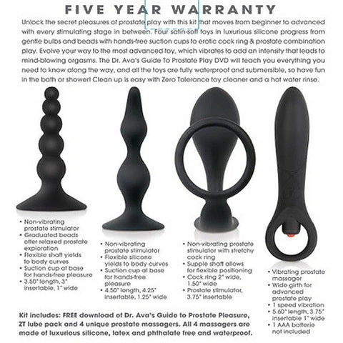 Zero Tolerance Intro to Prostate Massager Kit by Evolved