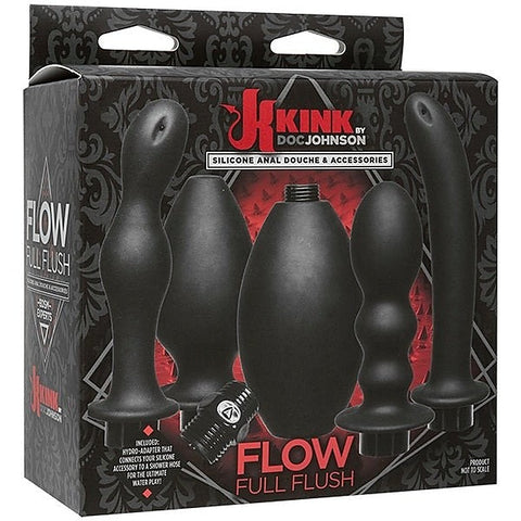 Kink Flow Full Flush Silicone Anal Douche by Doc Johnson