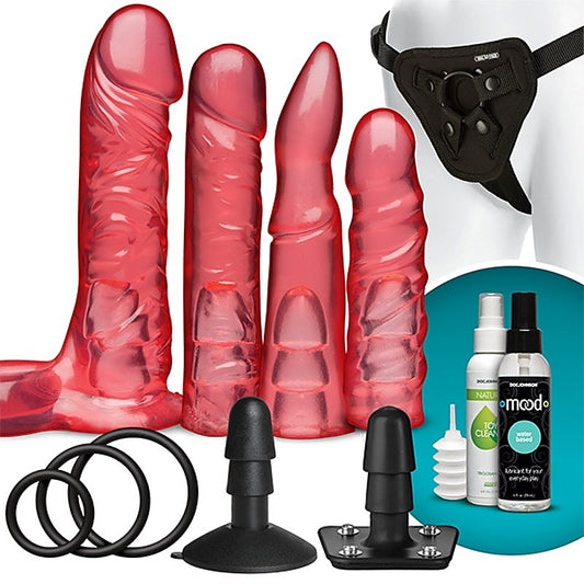 Crystal Jellies Set Pink by Doc Johnson