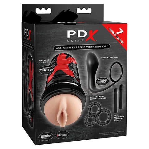 PDX Elite Ass-Gasm Vibrating Kit by Pipedream Products