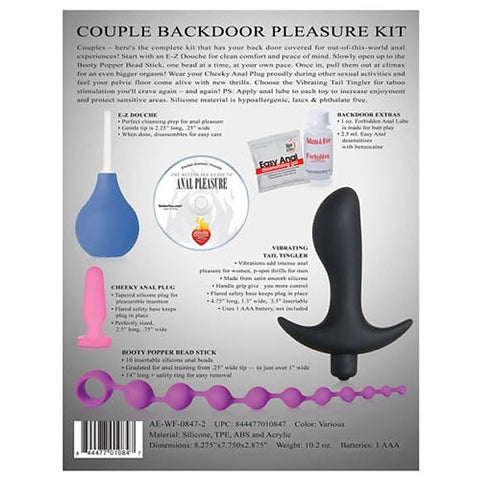 Silicone Couple's Backdoor Pleasure Kit
